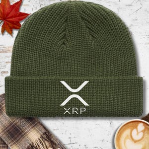 XRP Beanie Ripple Merch Crypto Enthusiast Clothing Cryptocurrency Gift