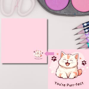 Cat Post-it® Note Pads, Cat Lover Gift, Sticky Notes, Cute Cat Stationery, Cat Lover Office Supplies, Cat Notepads, Back to School