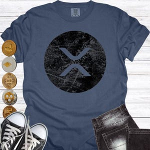 T-shirt XRP T-shirt crypto T-shirt crypto-monnaie T-shirt X Cadeaux Xrp pour lui Cadeaux Xrp pour elle Chemise Xrp couleurs confort