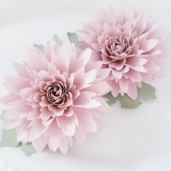 Easy Paper Flower Tutorial - Paper Flower Templates - Cricut - 3D Flowers - SVG - PDF - Small Flowers - Party Decor - Matilda Flower