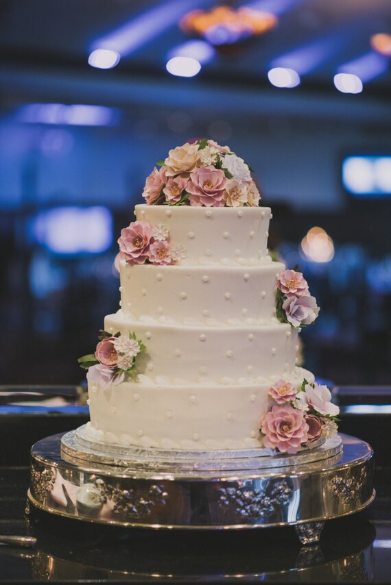 Cake Flowers Flower Wedding Cake Paper Flowers Cake Etsy