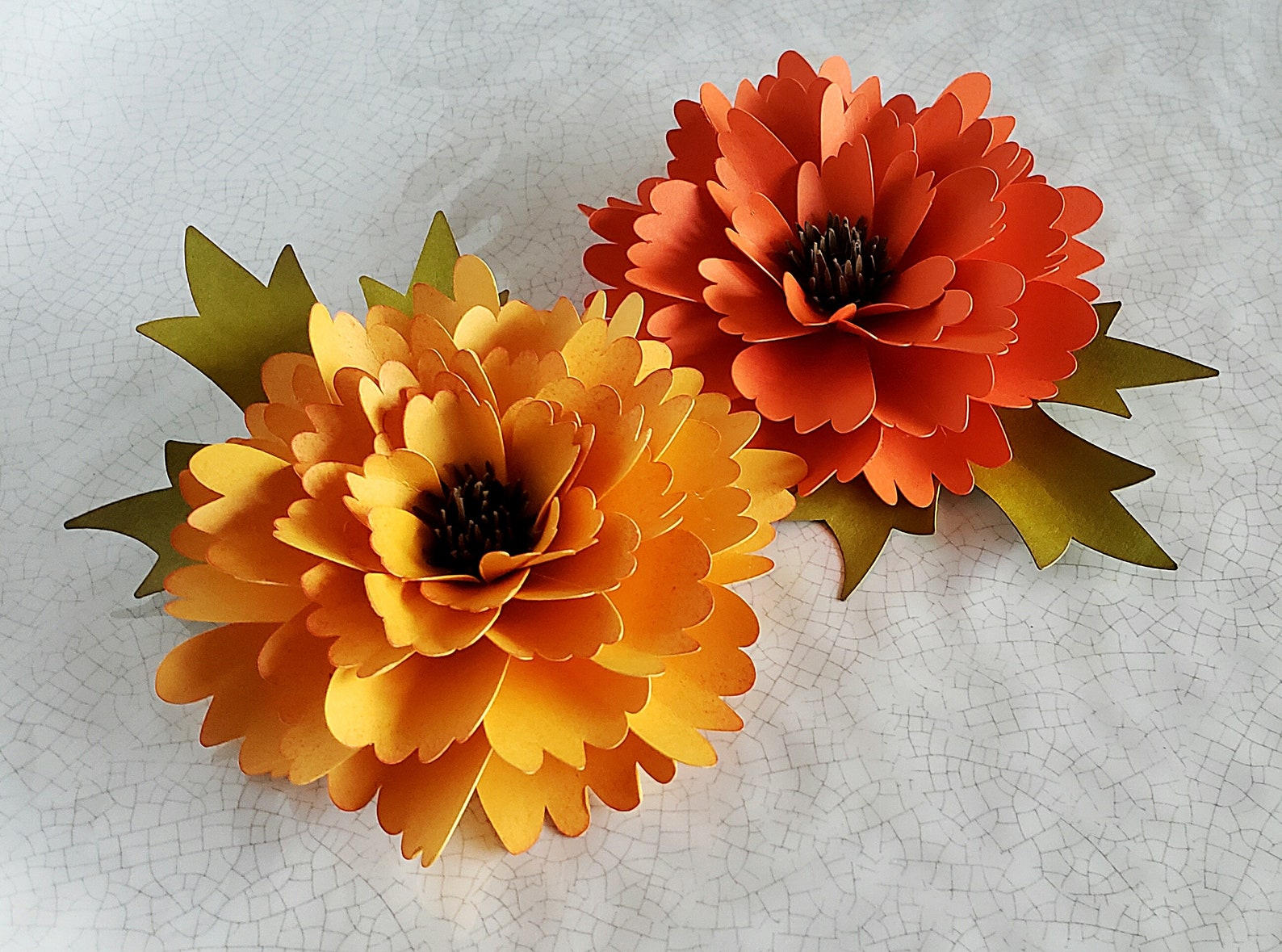 Easy Paper Flower Tutorial Paper Flower Templates DIY Etsy