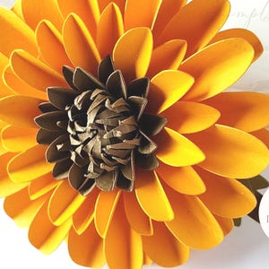 Paper Sunflower Template: DIY 3D Flower Tutorial (SVG, PDF)