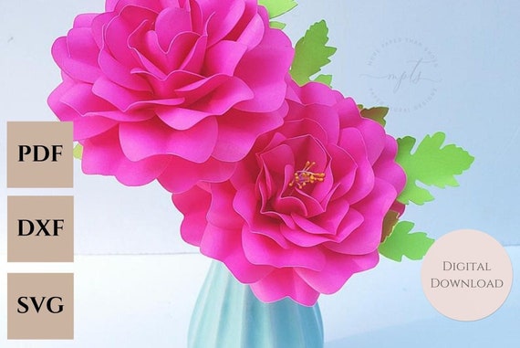 Tutorial de flores de papel fácil Plantilla de flor de papel - Etsy España Tutorial de flores de papel fácil Plantilla de flor de papel - Etsy España