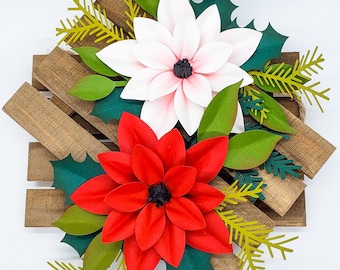 Easy Paper Flower and Project Tutorial - Paper Flower Templates - Christmas Flower - Seasonal - SVG/PDF - Small Flowers - Party Decor