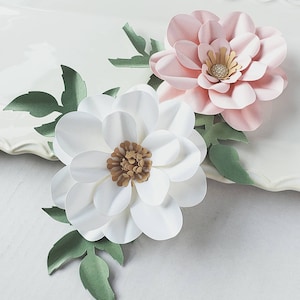 Easy Paper Flower Tutorial Paper Flower Templates DIY Flowers 3D Flowers SVG/PDF Small Flowers Party Decor Abigail Flower image 2