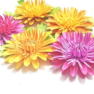 Easy Paper Flower Tutorial Paper Flower Templates DIY Flowers 3D Flowers SVG/PDF Small Flowers Party Decor Debbie Flower image 3