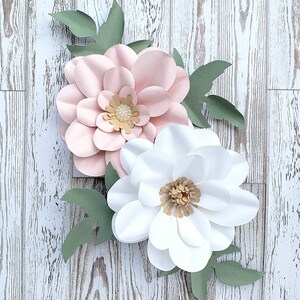 Easy Paper Flower Tutorial Paper Flower Templates DIY Flowers 3D Flowers SVG/PDF Small Flowers Party Decor Abigail Flower image 3