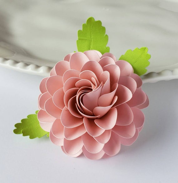 Easy Paper Flower Tutorial Paper Flower Templates Cricut 3D 