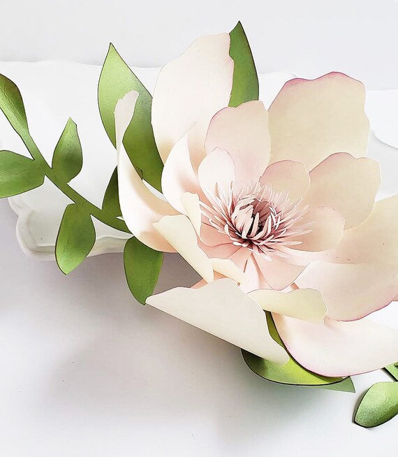 Download Easy Paper Flower Tutorial Paper Flower Templates Cricut 3d Flowers Svg Pdf Small Flowers Party Decor Maggie Flower By More Paper Than Shoes Catch My Party