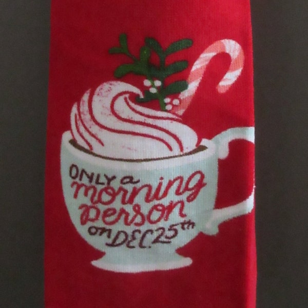 Hanging Kitchen Towel, Crocheted Hanging Dish Towel, Christmas Hanging Hand Towel,