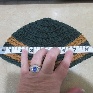 Kippot, Extra Large Crocheted Kippa, Cotton Kippah, Jewish Head Covering image 10