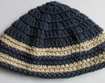 Kippot, Kippah, Extra Large Crochet Kippot, Jewish Head Covering, Cotton Kippot