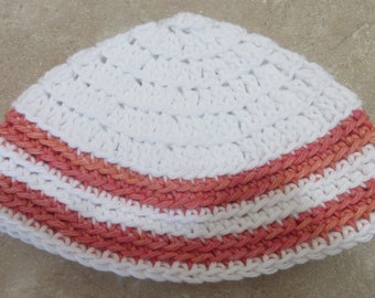 Kippot, Extra Large Crocheted Kippot, Cotton Kippot, Frik Kippot