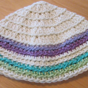Kippot Cotton Kippah Extra Large Crocheted Kippa Jewish Head Covering Synagogue Sabbath Torah Rosh Hashanah Yom Kippur Hanukkah