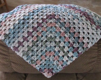 Crocheted Baby Blanket, Baby Shower Gift, Lap Blanket, Crocheted Afghan