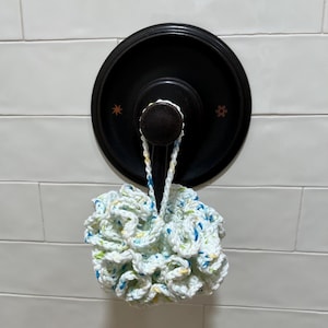 Crocheted Cotton Shower Pouf: Exfoliating Bath Loofah
