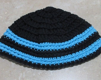 Kippot, Extra Large Crocheted Kippa, Cotton Kippah, Jewish Head Covering