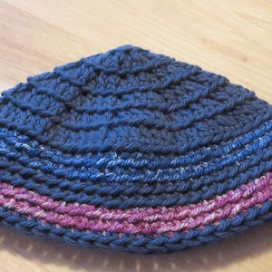Kippot, Extra Large Crocheted Kippot, Cotton Kippot, Frik Kipppot