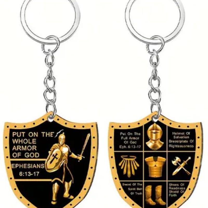 Armor of God Key Chain - Etsy