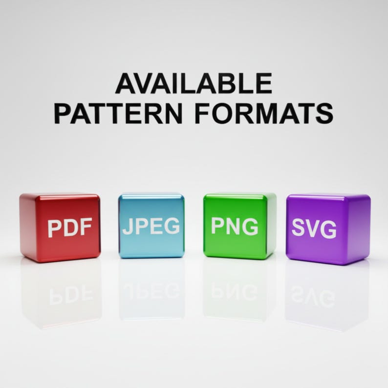 an inforgraphic stating available formats pdf png svg jpeg