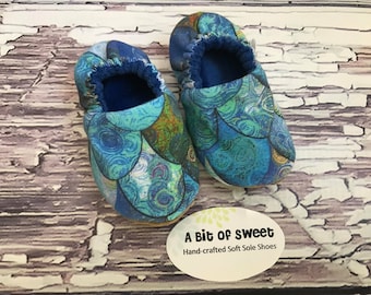 Made to Order Merman Scales Soft Sole Shoes