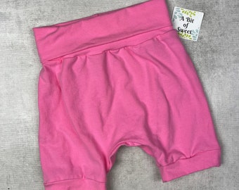 Light Pink Grow with Me Harem Shorts