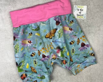 Pollinators Grow with Me Harem Shorts