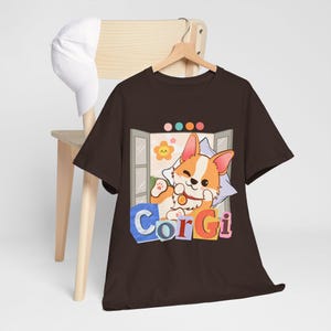 Cute Corgi T-Shirt, Kawaii Dog Lover Tee, Funny Corgi Shirt, Pet Lover Gift, Unisex Oversized Shirt,