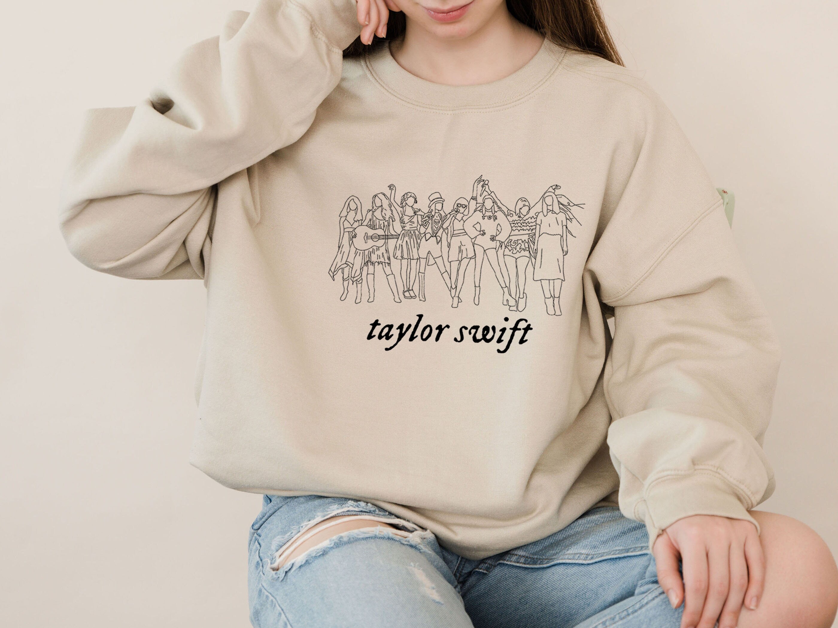 taylor swift through the years sweatshirt