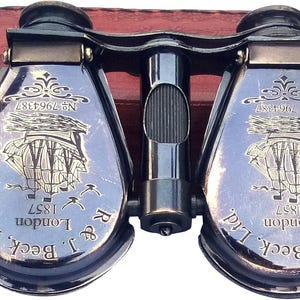 Vintage Style Brass Opera Glasses: R & J. Beck Ltd. London 1857