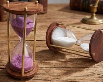 Benutzerdefinierte hölzerne Sanduhr | 5 Minuten Sanduhr