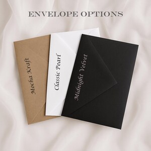 Luxury Wedding invitation: 300 gsm Hammered Card, A5 Portrait bild 2