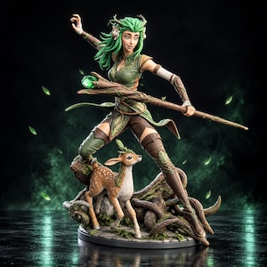 Keyleth The Legend of Vox Machina STL File, 3D Print Figurine
