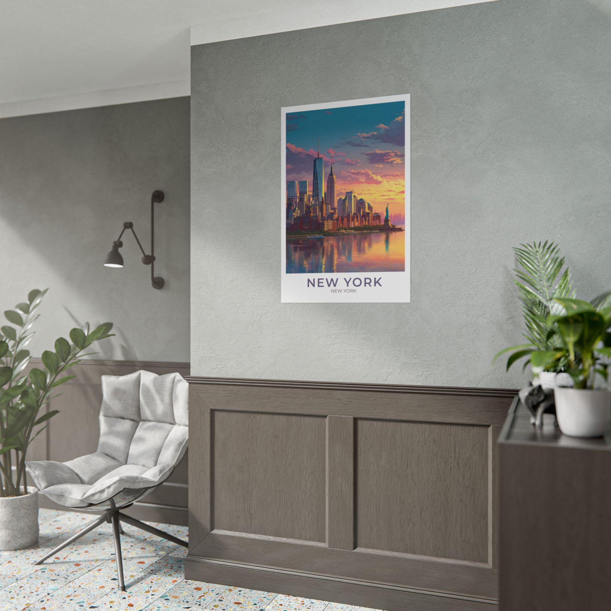 New York City Travel Art NYC Poster Print Wall Decor Gift for NYC ...