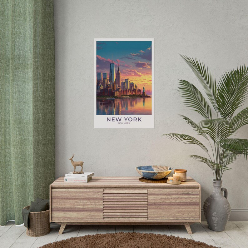 New York City Travel Art NYC Poster Print Wall Decor Gift for NYC ...