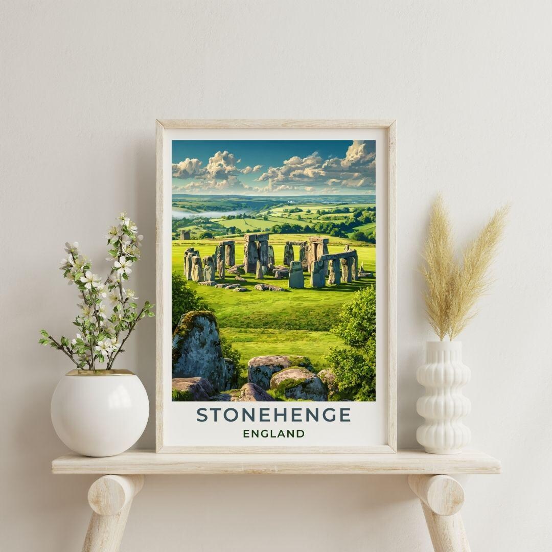 Stonehenge Travel Art England Poster Print Wall Decor Gift London UK ...