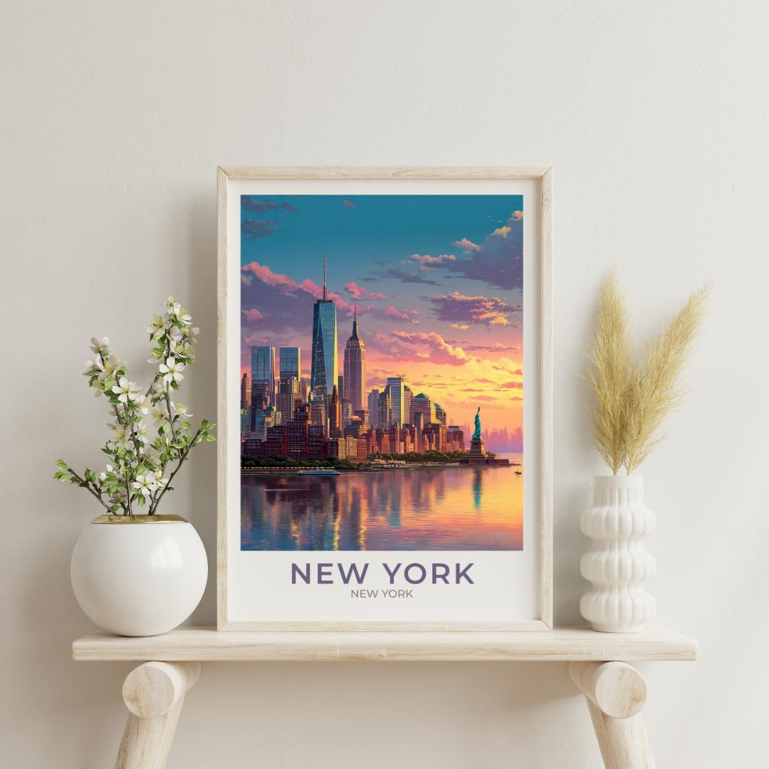 New York City Travel Art NYC Poster Print Wall Decor Gift for NYC ...