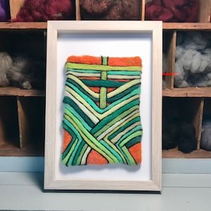 Wool Painting, Wool picture, Needle felting,  Felted Picture