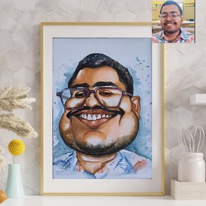 Custom Digital Caricature – Funny Solo, Family & Friends Portrait from Your Photo. Cartoon Portrait. Transform Your Photo into Hilarious Art