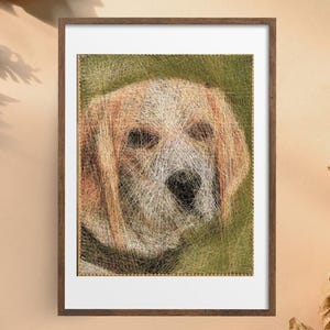 String Art – Create Your Own Custom Thread Painting Portrait, Handmade Art Gift, Personalized DIY Home Decor | for couples, kids or gifting