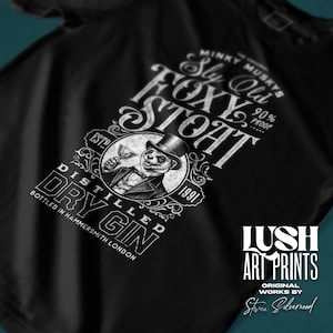 Sly Old Foxy Stoat Gin T-Shirt: Bottom TV Show Comedy