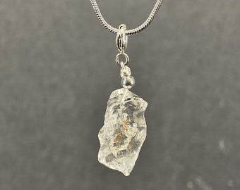 Herkimer Diamond Pendant in S925 Silver with 20" Necklace