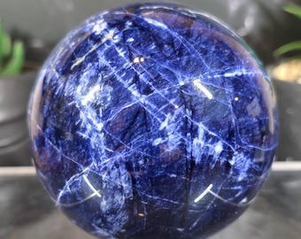 Blue Sodalite 86mm sphere | Natural Sodalite Crystal Ball