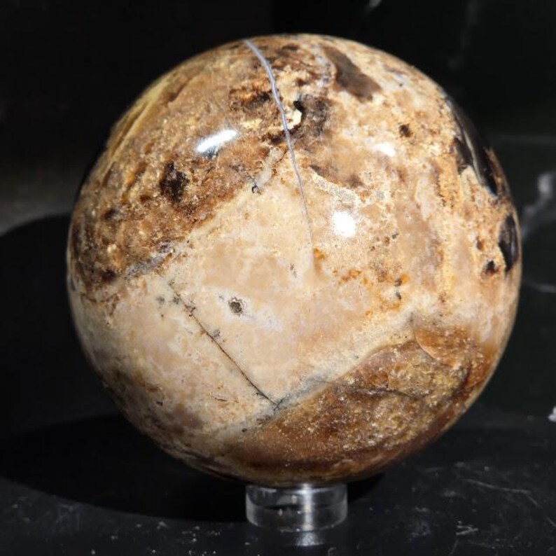 Chocolate Calcite Sphere 71mm image 9
