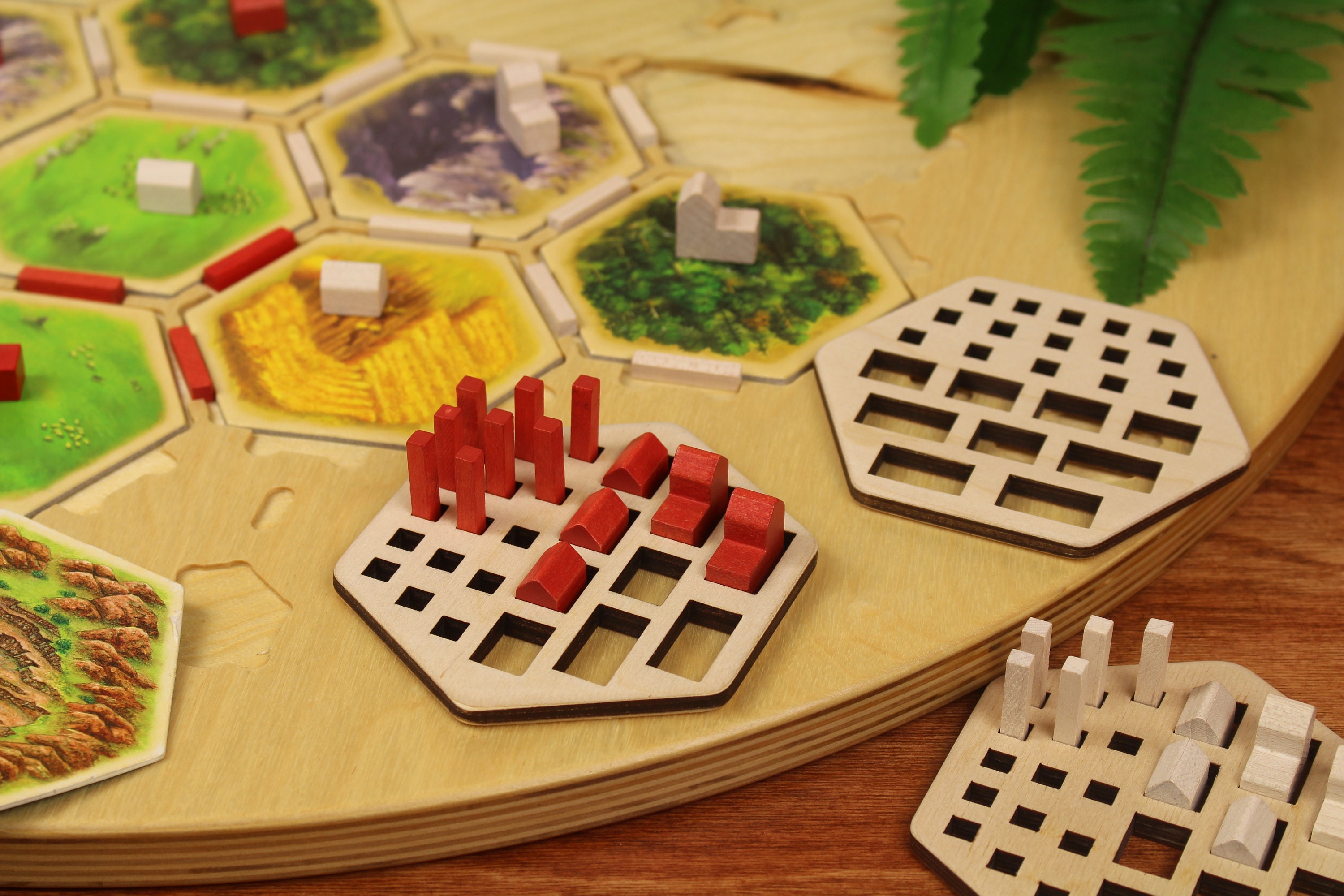 Catan Pieces Houders Card Game Organizer Catan Organizer Etsy