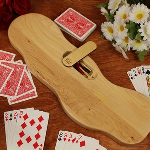 Personalized Cribbage Board, 3 Player Cribbage Board, Crib Board, Cribbage Board With Storage image 5