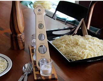 Pasta Measure, Pasta Tools, Solid Maple, Spaghetti Measure, Great Kitchen Gift by Paul Szewc of Masterpiece Lasered Wood Ltd