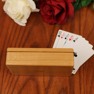 Euchre Counter, Solid Cherry Wooden Euchre Counter Set Laser Engraved, Paul Szewc, Masterpiece Gallery image 7