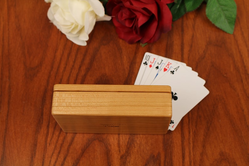 Euchre Counter, Solid Cherry Wooden Euchre Counter Set Laser Engraved, Paul Szewc, Masterpiece Gallery image 7